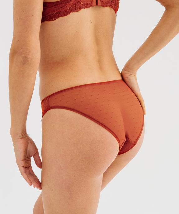 Culotte en dentelle et tulle femme (lot de 2) vue2 - GEMO(HOMWR FEM) - GEMO