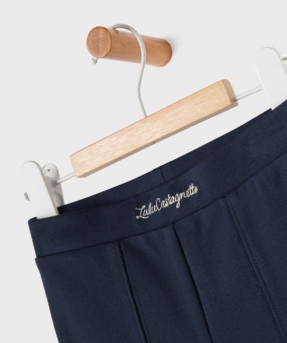 Pantalon flare en maille Milano bébé fille - LuluCastagnette vue2 - LULU CASTAGNETTE G4G D - GEMO