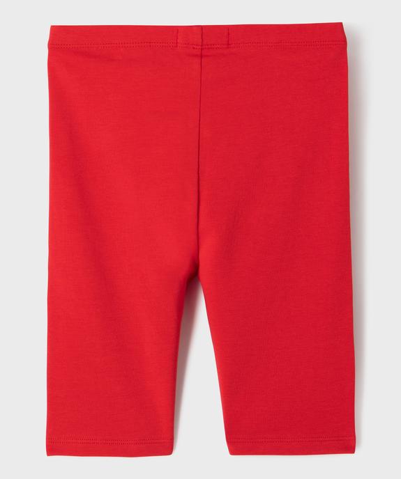 Legging court cycliste uni fille vue9 - GEMO 4G FILLE - GEMO