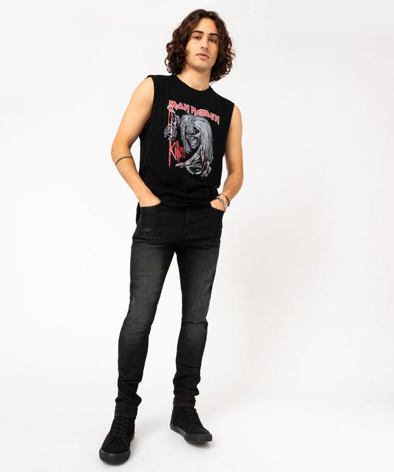 Jean skinny en coton stretch délavé homme vue5 - GEMO 4G HOMME - GEMO