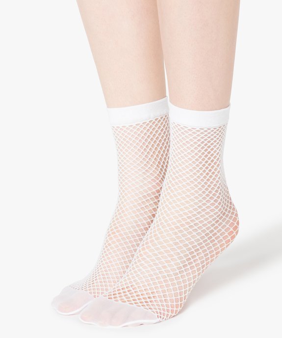 Lot de 2 paires de socquettes en résille vue1 - GEMO(HOMWR FEM) - GEMO
