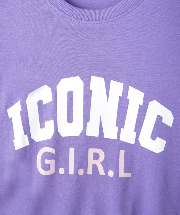 Pyjama fille 2 pièces coordonnées avec imprimé vue2 - GEMO (JUNIOR) - GEMO