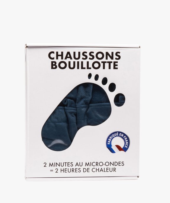 Chaussons bouillotte à chauffer au micro-ondes  vue1 - GEMO - GEMO