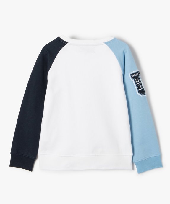 Sweat garçon tricolore avec inscription - Camps United vue3 - CAMPS UNITED - GEMO