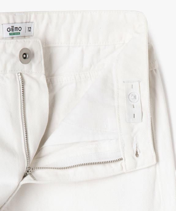 Jean large taille haute fille vue6 - GEMO 4G FILLE - GEMO