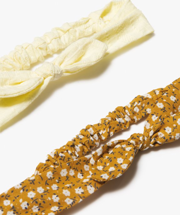Bandeaux à cheveux fille avec nœud (lot de 2) vue2 - GEMO (ACCESS) - GEMO