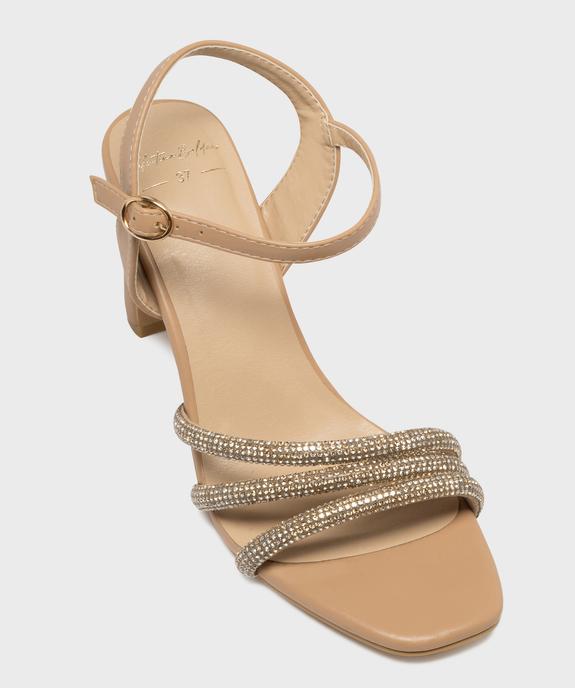 Sandales à talon avec brides à strass femme - Valentina Baldano vue5 - VALENTINA BALDA - GEMO