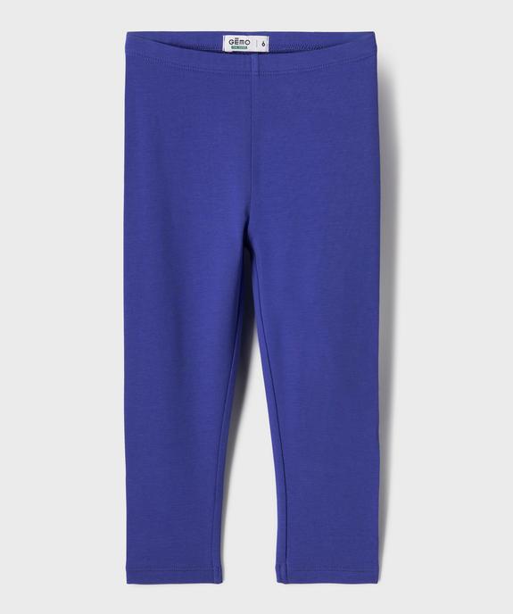 Legging 7/8ème uni à taille élastiquée fille vue4 - GEMO (ENFANT) - GEMO