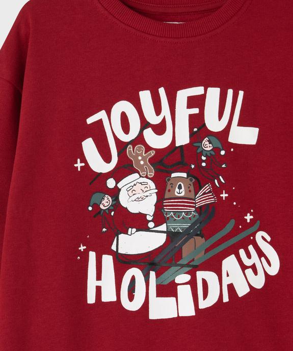 Sweat de Noël imprimé garçon vue2 - GEMO 4G GARCON - GEMO