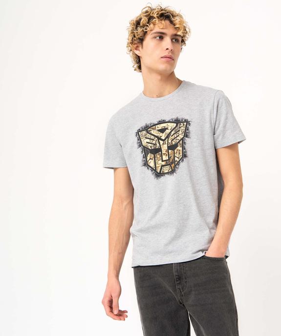 Tee-shirt homme imprimé à manches courtes - Transformers vue1 - TRANSFORMERS - GEMO
