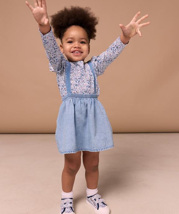 Ensemble 2 pièces bébé fille : tee-shirt et jupe à bretelles - LuluCastagnette vue1 - LULU CASTAGNETTE GEMO FOR GOOD - GEMO