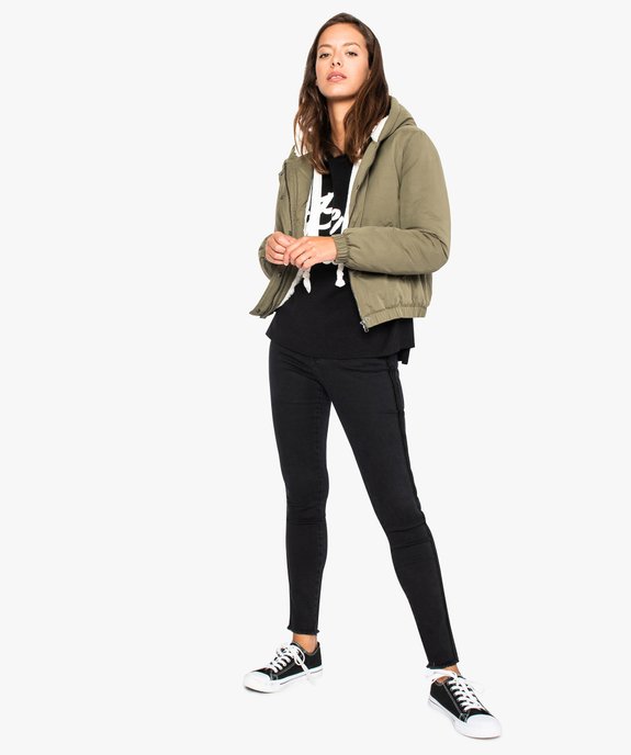 Blouson femme à capuche   vue5 - FOLLOW ME - GEMO