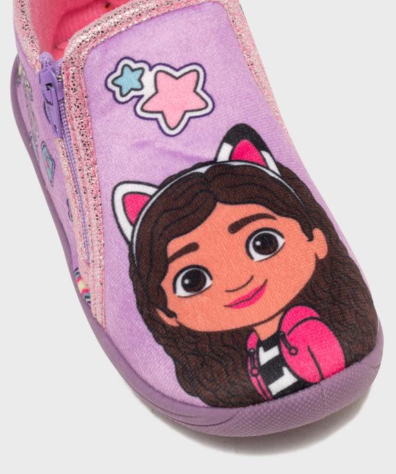 Chaussons montants zippés en velours imprimés fille - Gabby et la Maison Magique vue6 - GABBY - GEMO