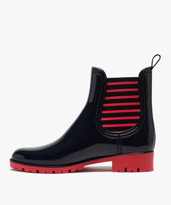 Bottes de pluie femme mi-hautes fantaisie - Boatilus  vue3 - BOATILUS - GEMO