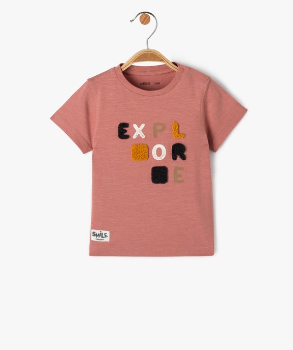 Tee-shirt manches courtes imprimé bébé garçon vue1 - GEMO(BEBE DEBT) - GEMO
