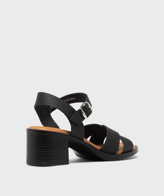 Sandales à talon en cuir femme - Tanéo vue4 - TANEO - GEMO