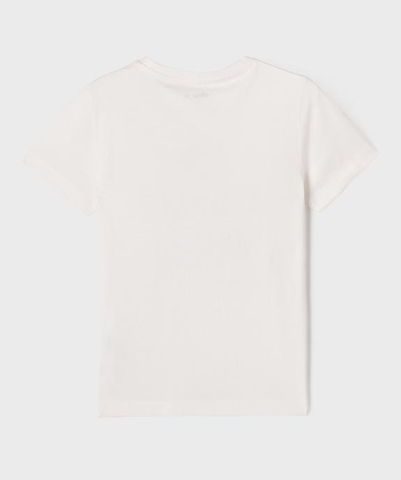 Tee-shirt manches courtes avec inscription garçon vue3 - GEMO (ENFANT) - GEMO