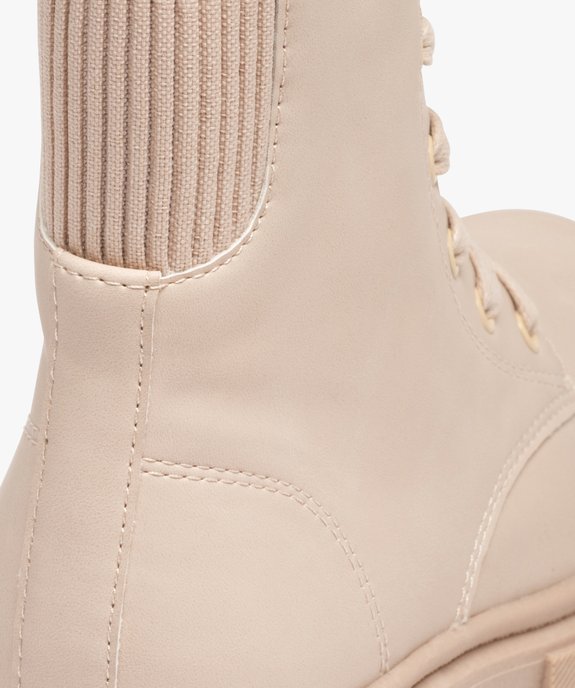 Bottines filles pastel à semelle crantée et col sportswear vue6 - GEMO (ENFANT) - GEMO