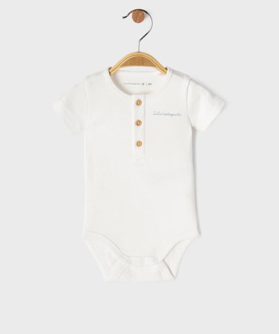 Ensemble 2 pièces bébé garçon body et barboteuse - LuluCastagnette vue4 - LULU CASTAGNETTE G4G D - GEMO