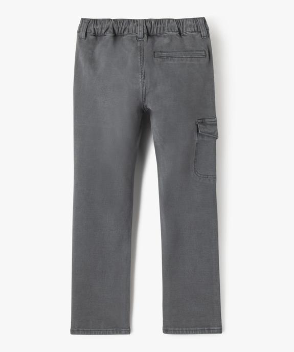 Pantalon cargo souple et extensible garçon - Camps United vue3 - CAMPS - GEMO