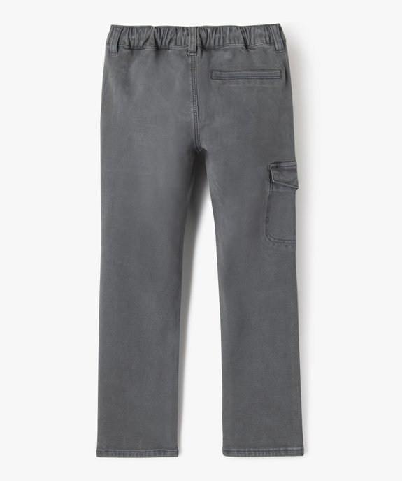 Pantalon cargo souple et extensible garçon - Camps United vue3 - CAMPS - GEMO