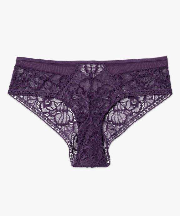 Shorty en dentelle et tulle femme vue4 - GEMO(HOMWR FEM) - GEMO