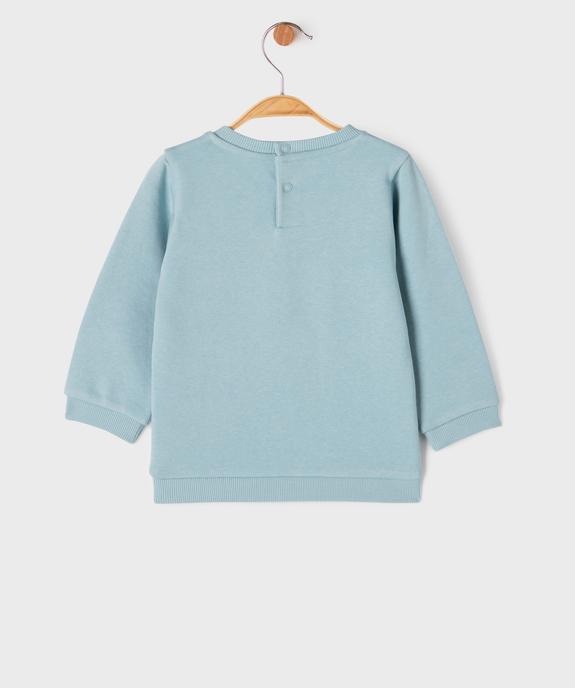 Sweat molletonné avec inscriptions en relief bébé garçon vue3 - GEMO 4G BEBE - GEMO