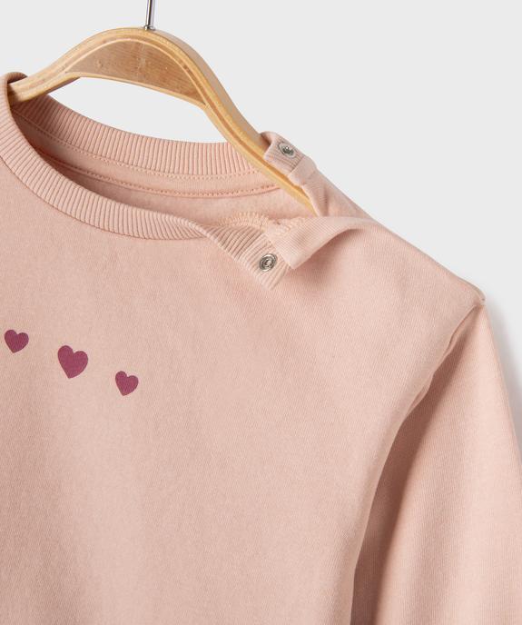Ensemble 2 pièces sweat + legging bébé fille vue3 - GEMO(BEBE DEBT) - GEMO