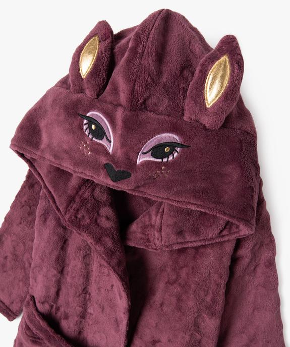 Robe de chambre en velours à motif biche fille vue2 - GEMO (ENFANT) - GEMO