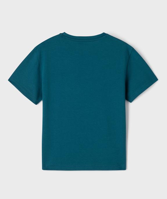 Tee-shirt manches courtes avec motif XXL garçon vue3 - GEMO 4G GARCON - GEMO