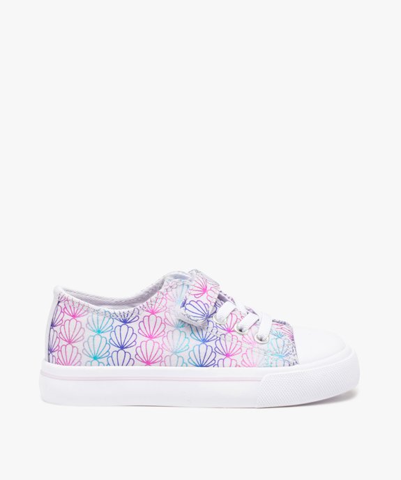 Baskets fille en toile à lacets élastiques - Les Supaires vue1 - GEMO 4G FILLE - GEMO