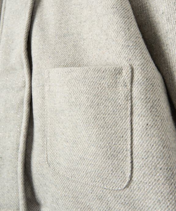 Manteau à capuche doublé peluche avec écharpe bébé fille vue3 - GEMO 4G BEBE - GEMO
