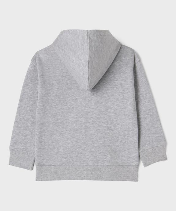 Sweat zippé à capuche garçon vue3 - GEMO (ENFANT) - GEMO