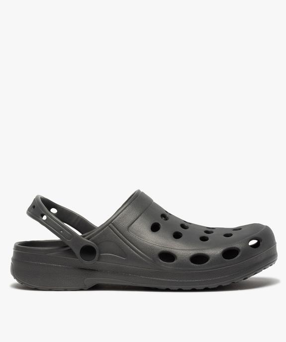 Sabots homme unis souples avec perforations vue1 - GEMO (PLAGE) - GEMO