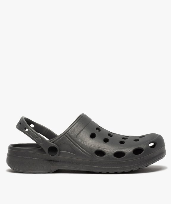 Sabots homme unis souples avec perforations vue1 - GEMO (PLAGE) - GEMO