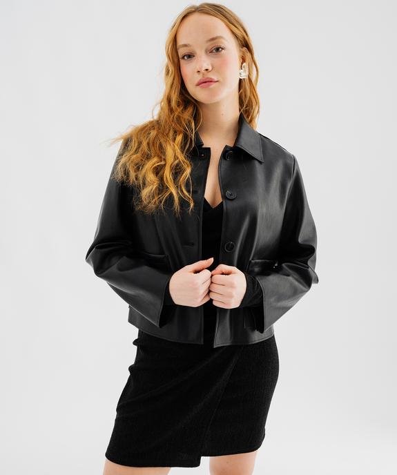 Jupe courte drapée femme vue4 - GEMO(FEMME PAP) - GEMO