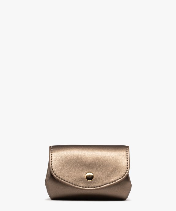 Porte monnaie sans coutures fermeture pression femme vue1 - GEMO (ACCESS) - GEMO