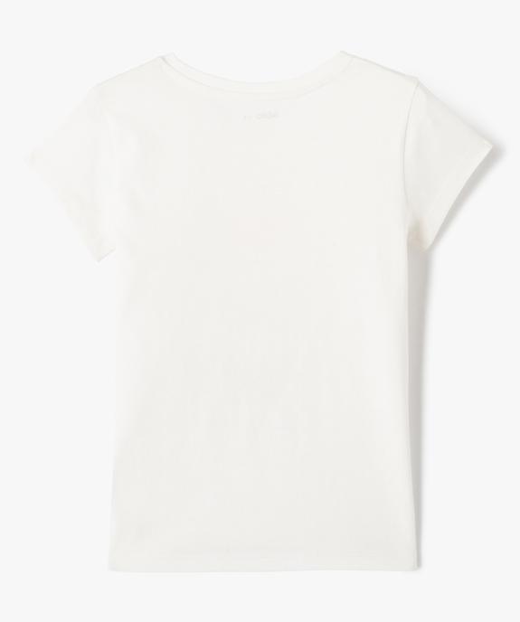 Tee-shirt à manches courtes à motif girly fille vue3 - GEMO (ENFANT) - GEMO