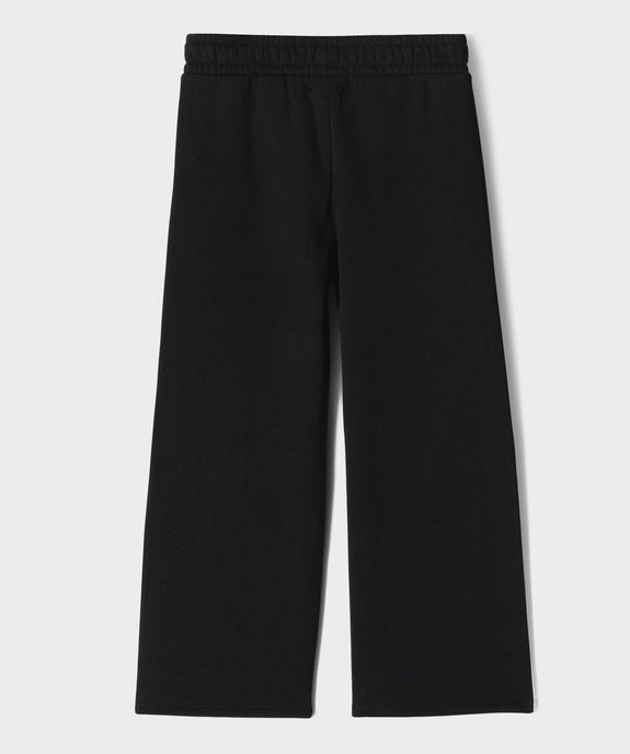 Pantalon de jogging avec bandes contrastantes fille vue4 - GEMO 4G FILLE - GEMO