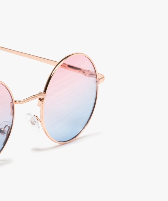 Lunettes de soleil femme forme ronde vue2 - GEMO (ACCESS) - GEMO