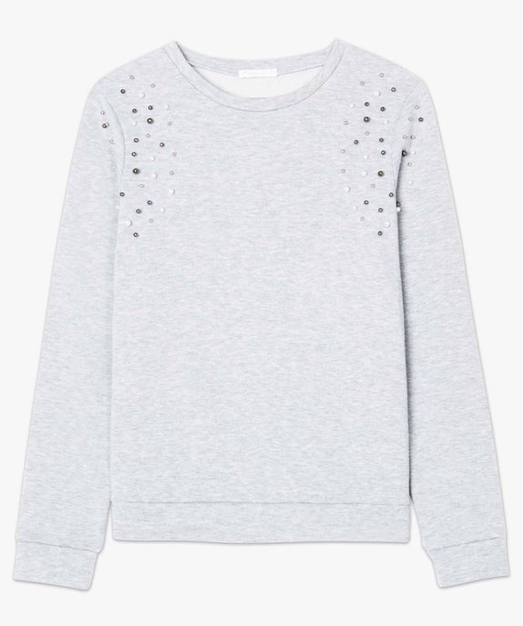Sweat molletonné à perles vue4 - GEMO(FEMME PAP) - GEMO