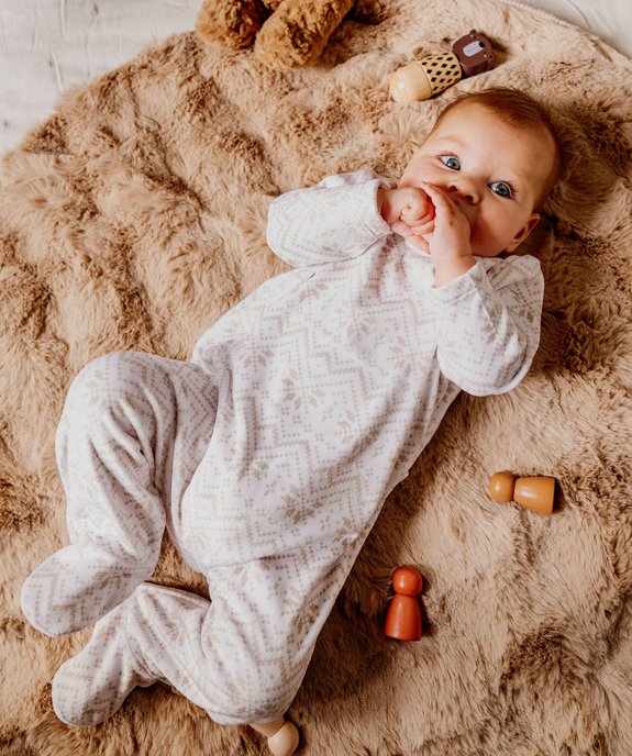 Pyjama de Noël en velours imprimé bébé vue5 - GEMO(BB COUCHE) - GEMO