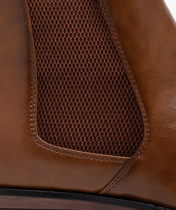 Boots homme unies style Chelsea  vue7 - GEMO(URBAIN) - GEMO
