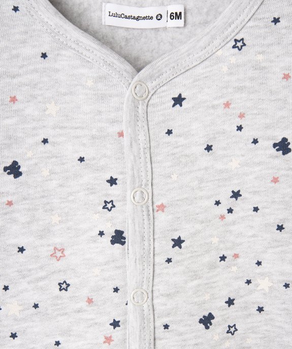 Ensemble bébé 2 pièces : gilet et pantalon en molleton étoilé - LuluCastagnette vue3 - LULUCASTAGNETTE - GEMO