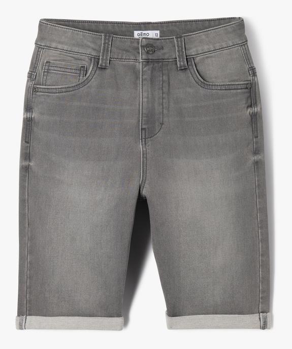 Bermuda coupe Skater taille ajustable garçon vue1 - GEMO 4G GARCON - GEMO