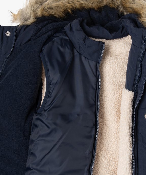 Parka 3 en 1 avec capuche garçon vue5 - GEMO 4G GARCON - GEMO