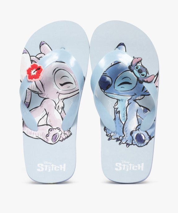Tongs fille avec brides unies et patch fantaisie Lilo et Stitch - Disney vue1 - LILO & STITCH - GEMO