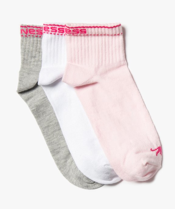 Chaussettes fille pour le sport (lot de 3) - Airness vue1 - AIRNESS - GEMO