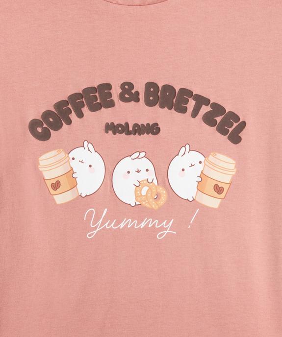 Pyjama en coton fille - Molang vue2 - MOLANG - GEMO
