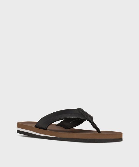 Tongs de plage à larges brides homme vue2 - GEMO (PLAGE) - GEMO